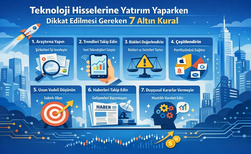 Teknoloji Hisselerine Yatirim Yaparken Dikkat Edilmesi Gereken 7 Altin Kural