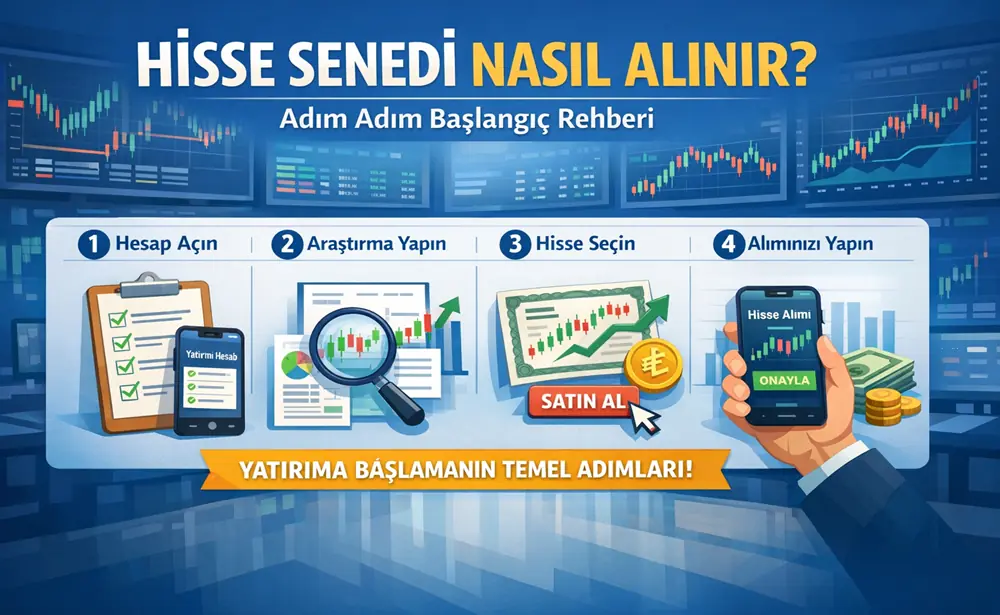Hisse Senedi Nasıl Alınır? | 2026 Adım Adım Başlangıç Rehberi 1 Hisse Senedi Nasil Alinir Adim Adim Baslangic Rehberi
