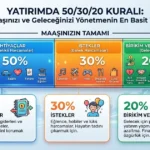 Yatırımda 50/30/20 Kuralı: Maaşınızı ve Geleceğinizi Yönetmenin En Basit Yolu 3 Yatirimda 503020 Kurali Maasinizi ve Geleceginizi Yonetmenin En Basit Yolu