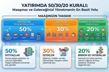 Yatırımda 50/30/20 Kuralı: Maaşınızı ve Geleceğinizi Yönetmenin En Basit Yolu 8 Yatirimda 503020 Kurali Maasinizi ve Geleceginizi Yonetmenin En Basit Yolu