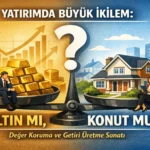 Yatirimda Buyuk Ikilem Altin mi Konut mu Deger Koruma ve Getiri Uretme Sanati