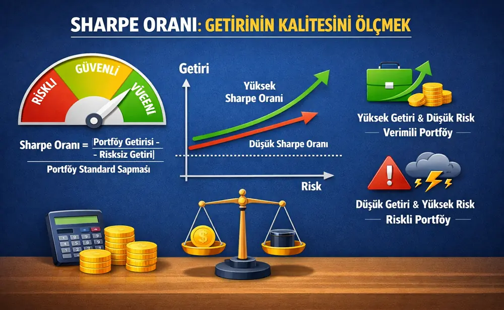 Modern Portfoy Yonetiminde Sharpe Orani Getirinin Kalitesini Olcmek