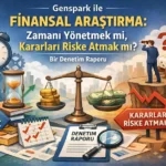 Genspark ile Finansal Arastirma Zamani Yonetmek mi Kararlari Riske Atmak mi Bir Denetim Raporu