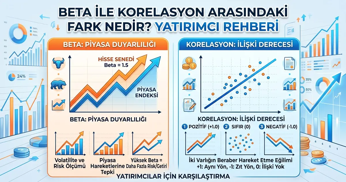 Beta ile Korelasyon Arasındaki Fark Nedir? Yatırımcı Rehberi 19 Beta ile Korelasyon Arasindaki Fark Nedir Yatirimci Rehberi