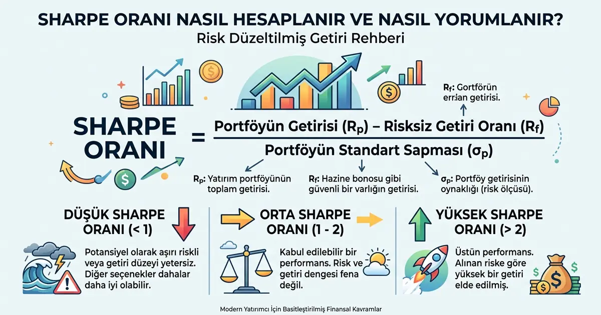 Sharpe Oranı Nasıl Hesaplanır ve Nasıl Yorumlanır? Risk Düzeltilmiş Getiri Rehberi 21 Sharpe Orani Nasil Hesaplanir ve Nasil Yorumlanir Risk Duzeltilmis Getiri Rehberi